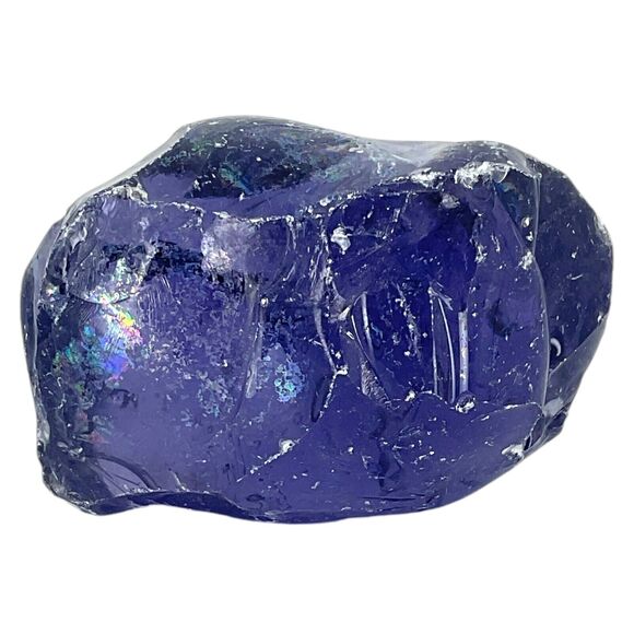 Amethyst Translucent Art Glass Cullet Glowing Uranium Manganese Slag #4GX266 - Picture 2 of 8